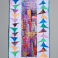 Flying Through The City 21" x 43" Handmade Table Runner