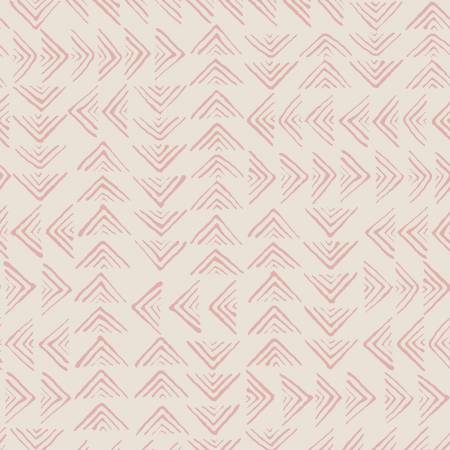 Breezeway by Maywood Studio Collection - Cream/Light Red Triangles – fabric – colorful textile design