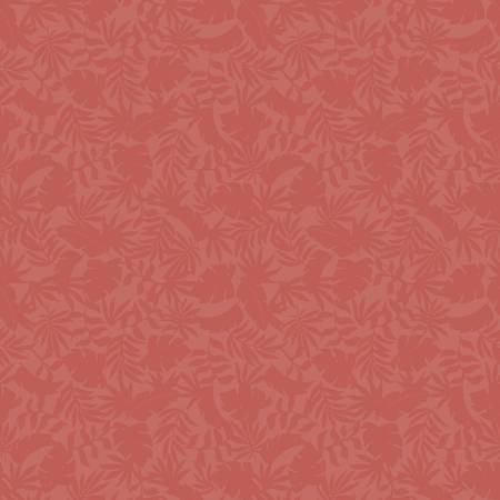 Breezeway by Maywood Studio Collection - Light Red Mini Palms – fabric – colorful textile design