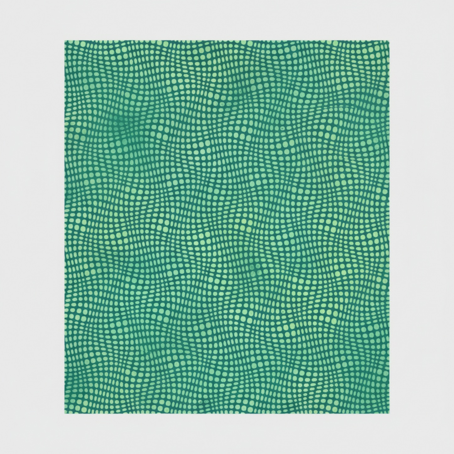 Close-up of Impressions Mint Dots quilting cotton showing mint dots and subtle texture