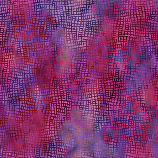 Impressions by Jason Yenter, Magenta Dots – fabric – colorful textile design