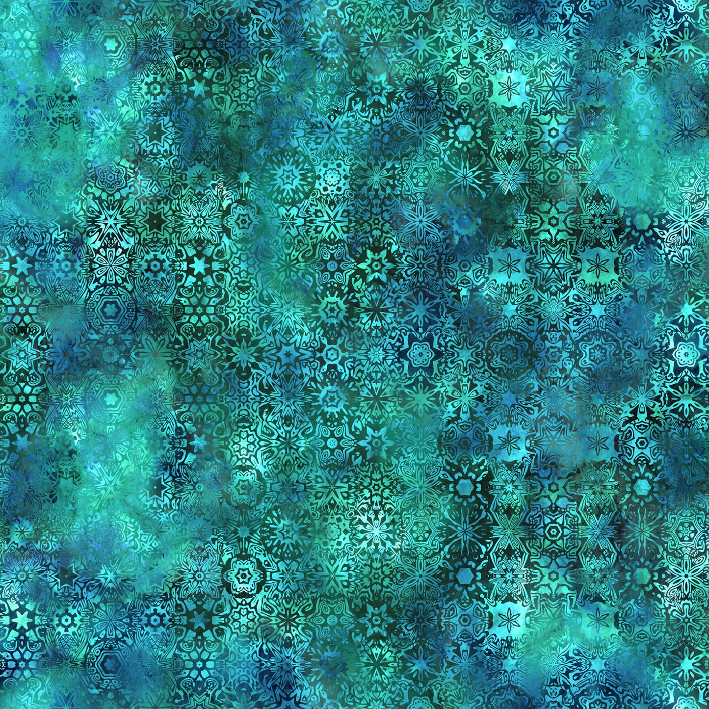 Impressions by Jason Yenter, Teal Small Mosaic