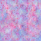 Impressions Pink Puffs quilting cotton fabric folded to show starburst puff pattern – soft lavender and pink tonal print by Jason Yenter for In The Beginning Fabrics, 100% cotton, 3 yard cut