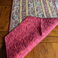 Autumn Border Feathers 23" x 51" Handmade Quilted Table Runner