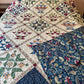 Vintage Sampler Quilt – 95" x 95" Handmade Queen Quilt