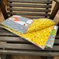 Forest Friends White 36" x 45" Handmade Baby Quilt