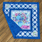 Framed Flora Quilt 46" x 46" Handmade Wall, Lap, or Throw