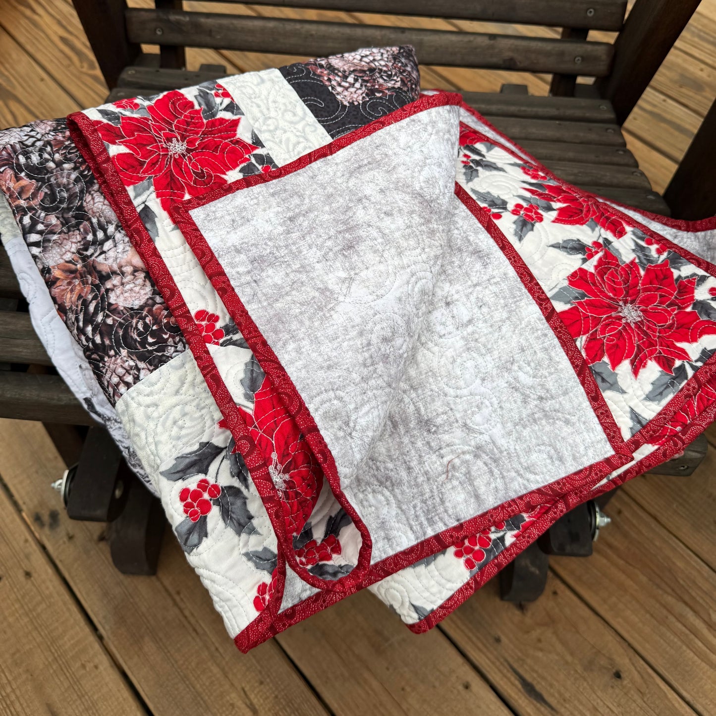 Tree Farm 52" x 69" Handmade Quilt Lap/ Throw Quilt