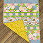 Forest Friends Orange 36" x 45" Handmade Baby Quilt