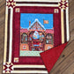 Santa's Workshop - 49.5" x 58" Handmade Throw Quilt