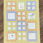 Savannah Jungle Adventure: Pastel Green & Gray 33" x 41" Handmade Baby Quilt