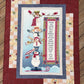 Snowmen Quilt – 45" x 55" Handmade Holiday Throw Quilt