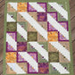 Fruits of the Spirit Log Cabin 45.5" x 52" Handmade Lap/Throw Quilt