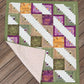 Fruits of the Spirit Log Cabin 45.5" x 52" Handmade Lap/Throw Quilt