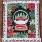 Red Truck Snow Globe 45" x 52.5" Handmade Throw Quilt