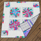 Carnival Quilt – 51.5" x 51.5" Handmade Throw Quilt