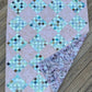 36-Patch Peach Quilt – 52" x 64" Handmade Lap/ Throw Quilt