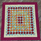 Scrappy 4-Patch Quilt – 60" x 78" Handmade Throw / Full Quilt