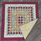 Scrappy 4-Patch Quilt – 60" x 78" Handmade Throw / Full Quilt