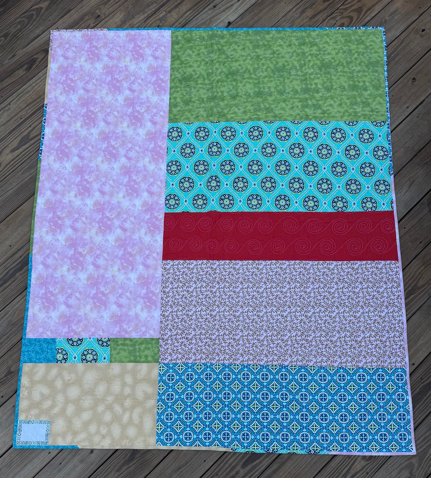Prism Quilt – 60.5" x 72" Handmade Throw / Twin Quilt