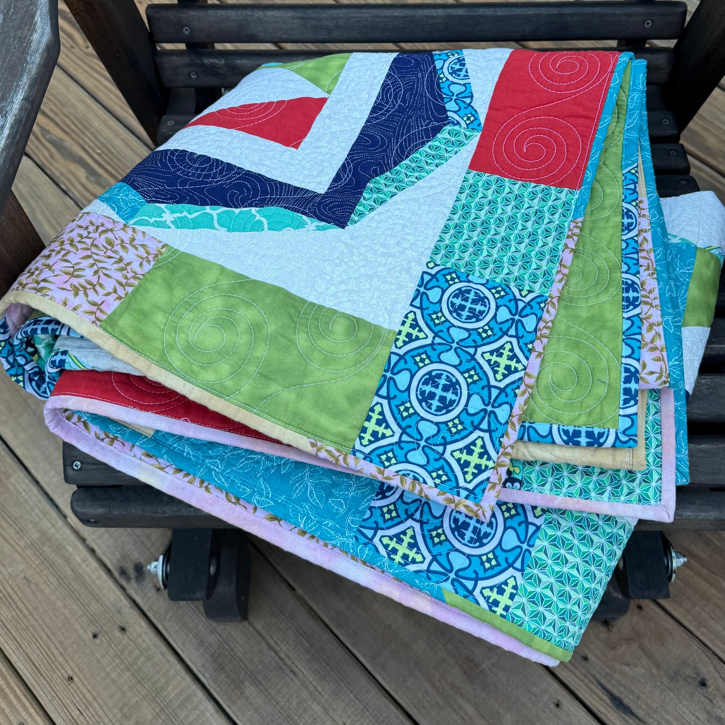 Prism Quilt – 60.5" x 72" Handmade Throw / Twin Quilt