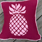 Pineapple Bliss 14.5" x 14.5" - Handmade Decorative Quilted Pillow