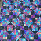 Jewels of the Night 96.5" x 96.5" Handmade Queen/King Quilt