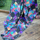 Jewels of the Night 96.5" x 96.5" Handmade Queen/King Quilt