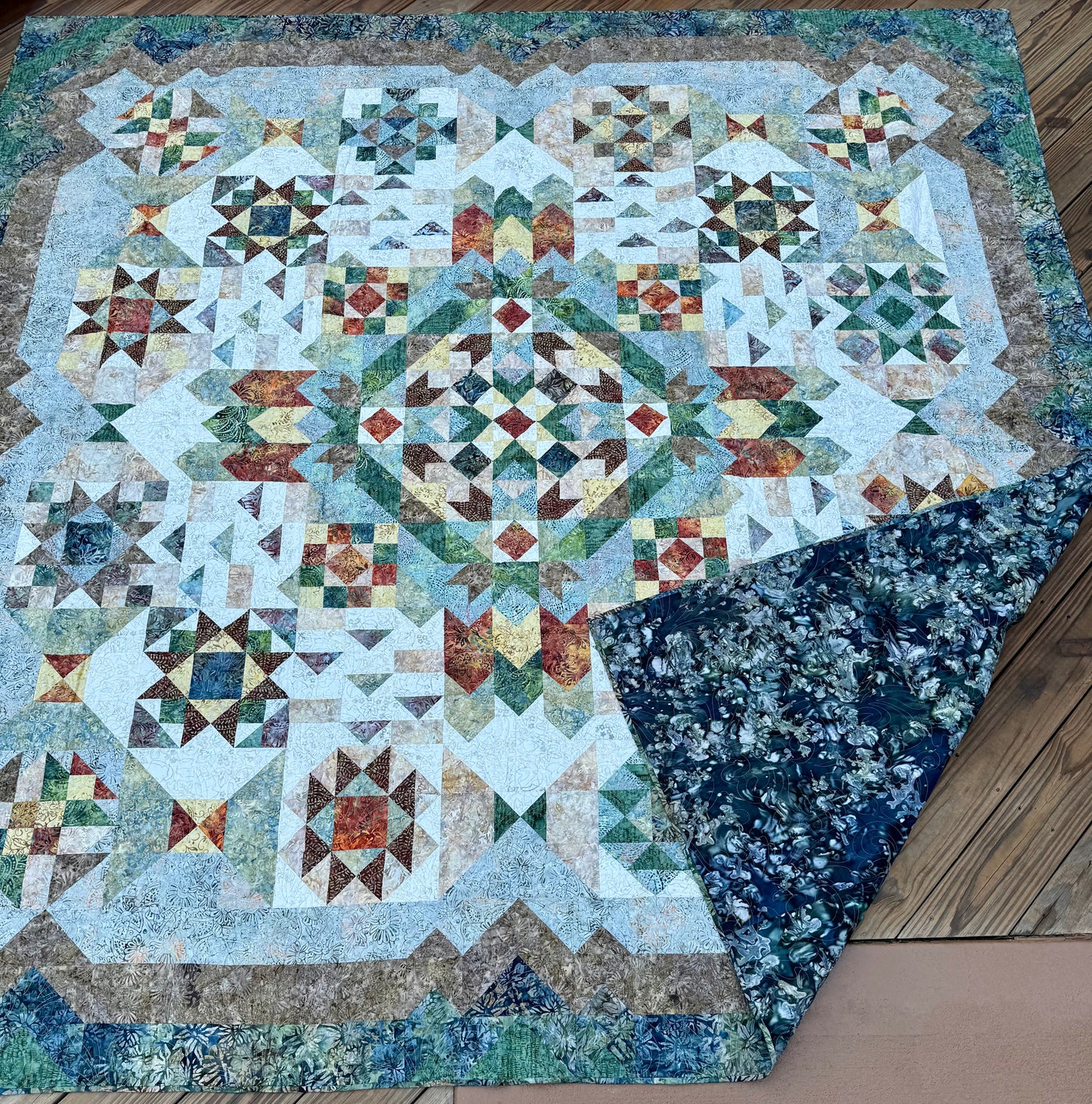 Windsong King Quilt – 108" x 108" Handmade Heirloom