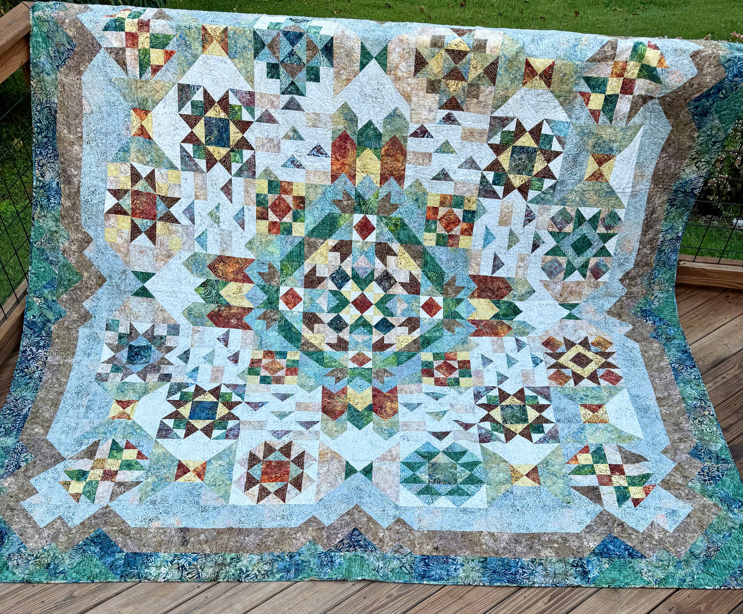 Windsong King Quilt – 108" x 108" Handmade Heirloom