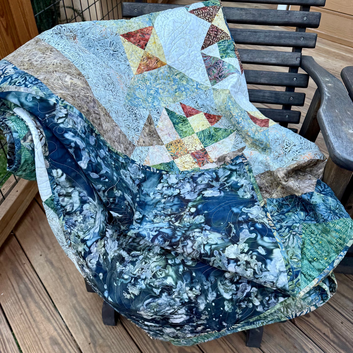 Windsong King Quilt – 108" x 108" Handmade Heirloom