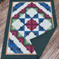 Log Cabin Star Quilt – 73" x 93" Handmade Twin / Full Size