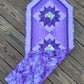 Bread and Butter Purple Twilight 18.5" x 51.5"  Handmade Table Runner