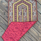 Autumn Border Feathers 23" x 51" Handmade Quilted Table Runner