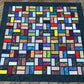 Stained Glass Quilt – 84" x 84" Handmade Twin / Full Batik Quilt