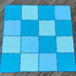 Picnic Quilt – Blue & Green 50" x 50" Handmade Quilt