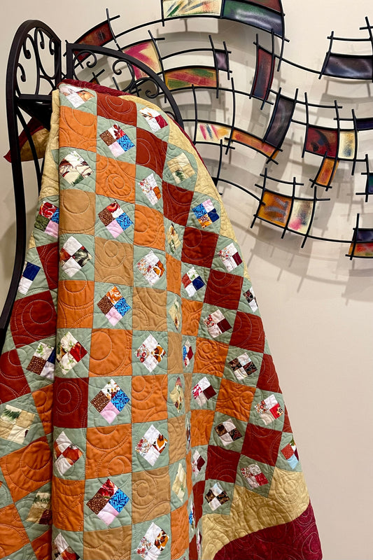 Scrappy 4-Patch Quilt