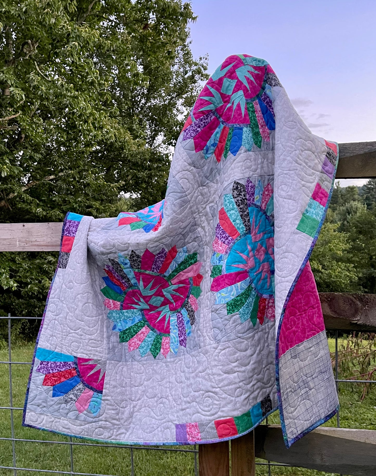 Carnival Quilt – 51.5" x 51.5" Handmade Throw Quilt