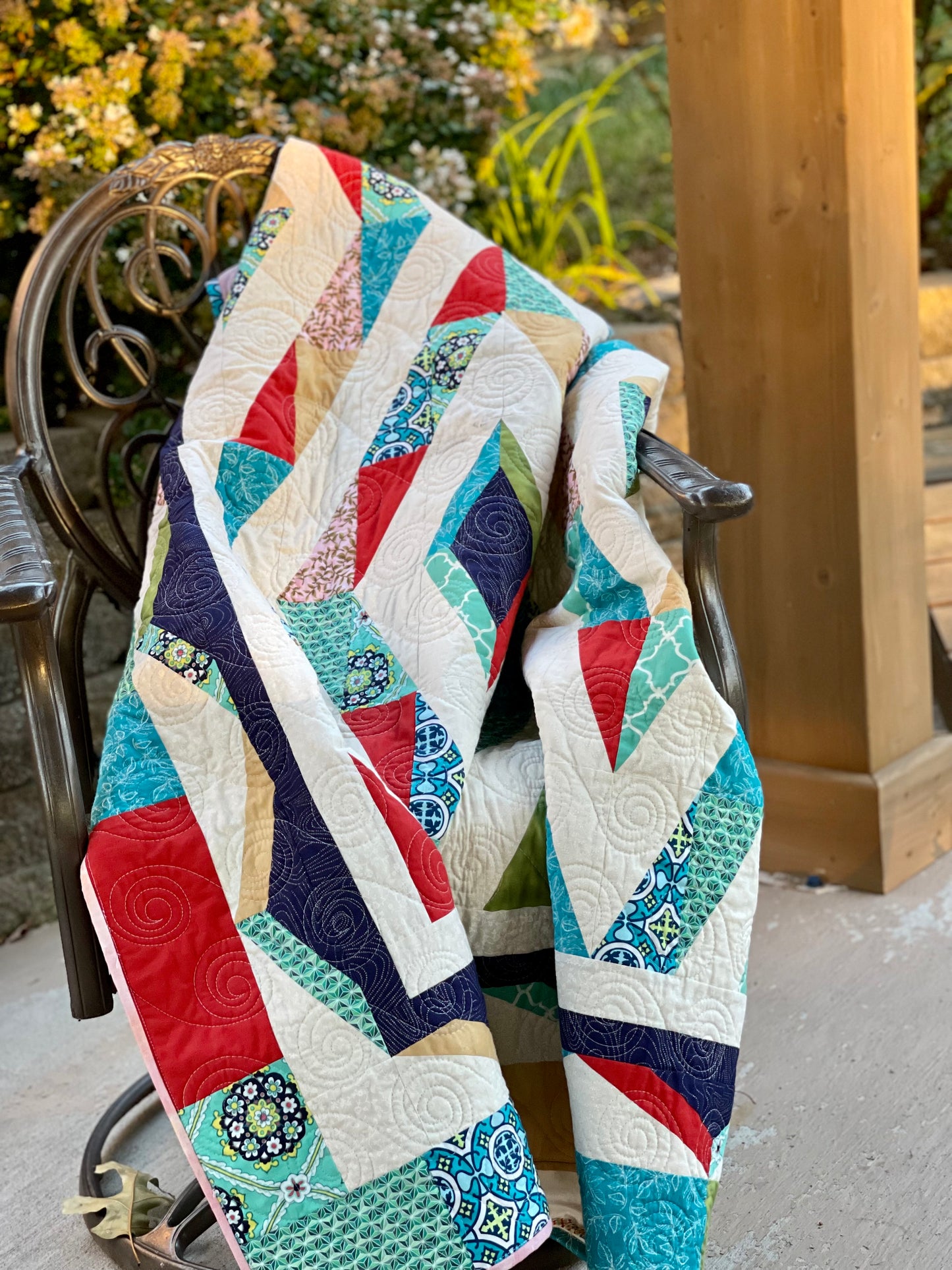 Prism Quilt – 60.5" x 72" Handmade Throw / Twin Quilt