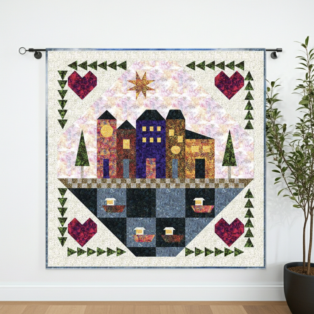 Expressions Batiks - Walking with my Daughter Quilt Kit – quilt kit – colorful textile design