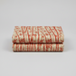 Oriental Gardens Red Bamboo quilting cotton featuring graceful bamboo stalks in rich crimson tones. 3 yard cut