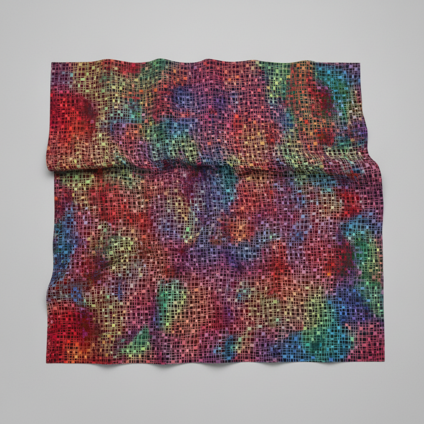 Luxurious drape of Impressions Weave Multi Dark fabric showcasing natural movement, soft hand, and premium quality of 100% cotton with sophisticated woven texture that adds depth and dimension to any quilting design