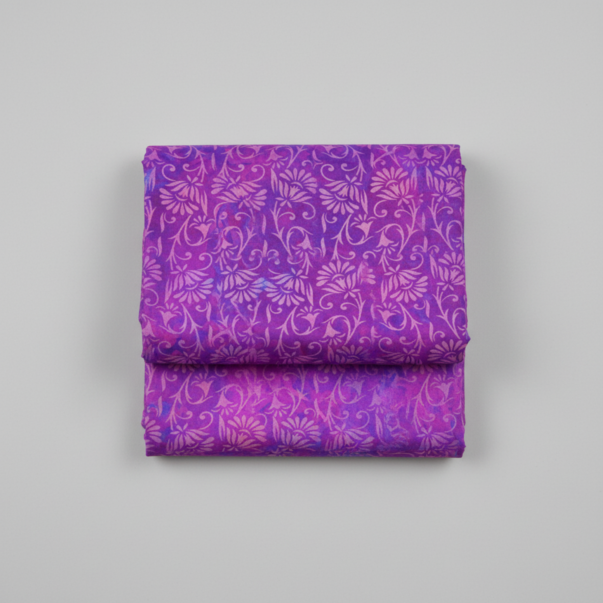 Prism II Blooms in Fuchsia quilting cotton by Jason Yenter - 3 yard cut with kaleidoscopic floral pattern in brilliant fuchsia tones