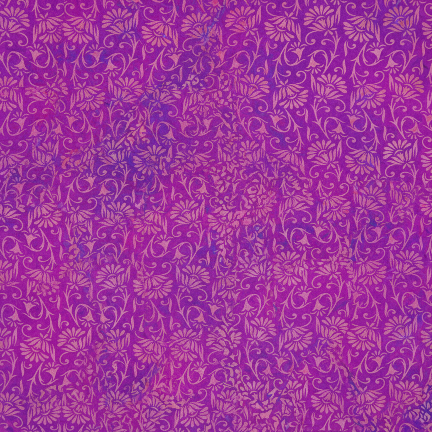 Close-up of Prism II Blooms in Fuchsia fabric showing intricate kaleidoscopic floral details and rich fuchsia color - premium cotton