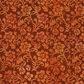 Prism II Rust Floral Vines 3 Yard Cut quilting cotton by Jason Yenter for In The Beginning Fabrics — dense scrolling carnation-style blooms with curling vines and leaf sprays in warm orange, amber, and gold on a rich deep rust-brown mottled ground, a sophisticated tone-on-tone allover perfect for statement quilt backs, bold borders, large blocks, and autumn quilting projects, 100% cotton, 43–44" wide, 3 yard cut.