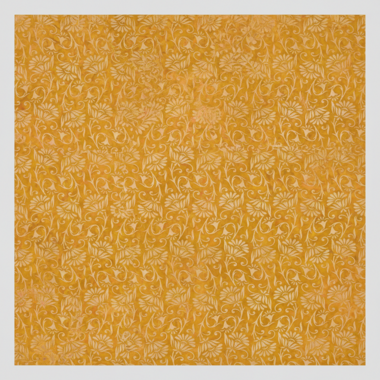 Prism II Yellow Blooms quilting cotton full pattern repeat - vibrant kaleidoscopic florals perfect for quilt backs and statement borders