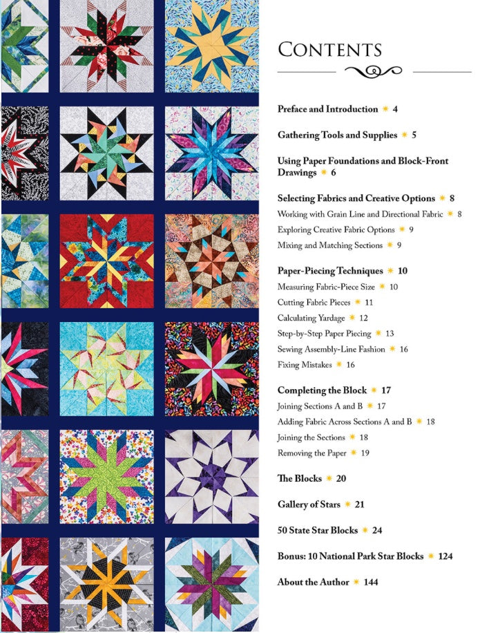 60 Fabulous Paper-Pieced Stars Second Edition