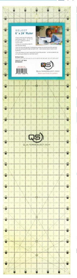 Non-Slip Ruler 6in x 24 by Quilter's Select