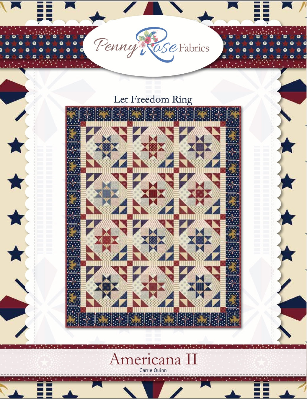 Let Freedom Ring Quilt by Carrie Quinn Digital Download