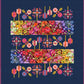 Superbloom, Quilt Kit (Thatched Navy - dark background)